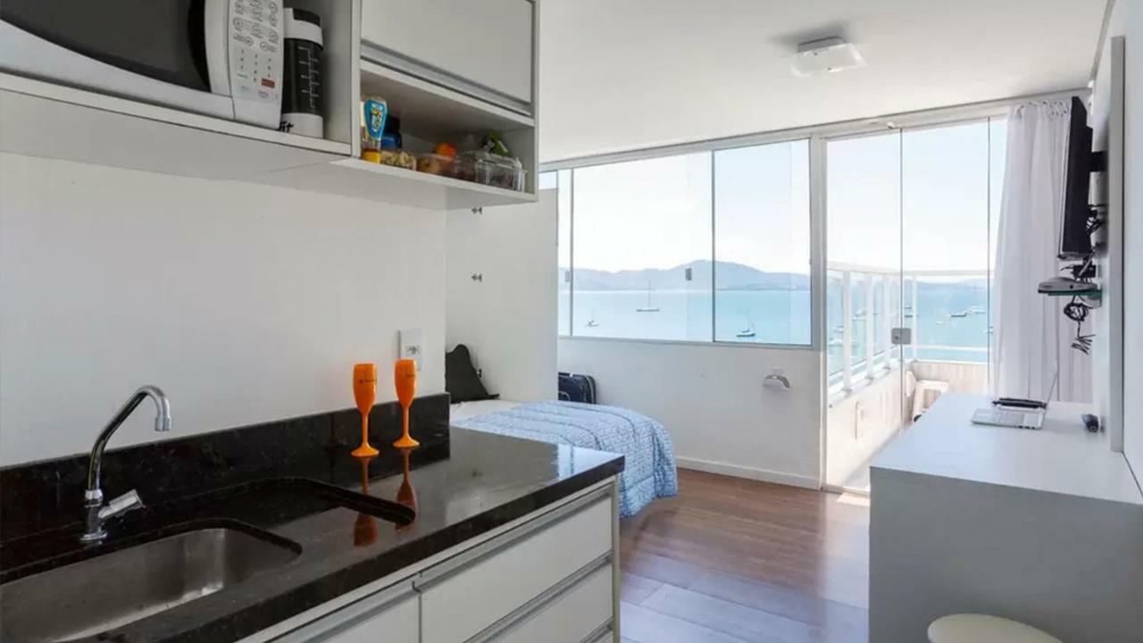 Mergulho No Mar De Jurere Com Vista Frontal Florianópolis 외부 사진