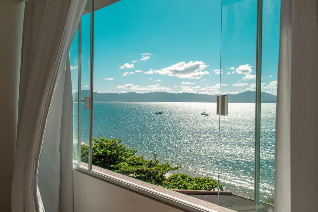 Mergulho No Mar De Jurere Com Vista Frontal Florianópolis 외부 사진